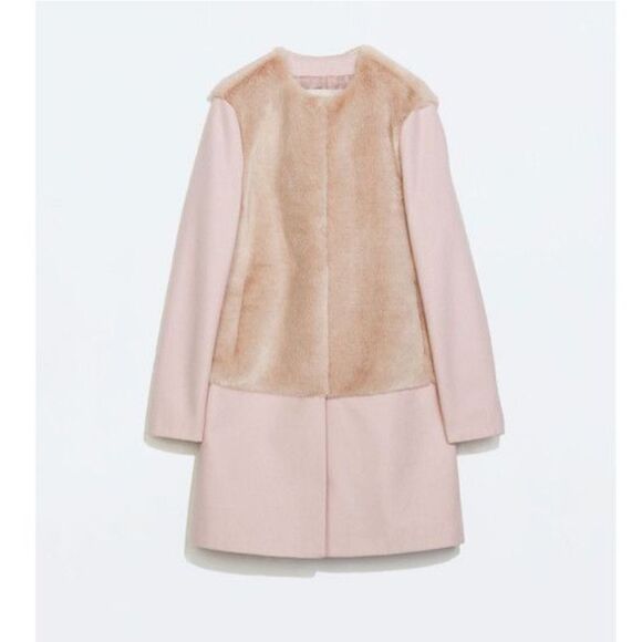 Zara Jackets & Blazers - Host Pick 💝Zara fur and wool coat